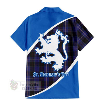 Dunlop Family Crest Tartan Hawaiian Shirt Celebrate Saint Andrew's Day in Style