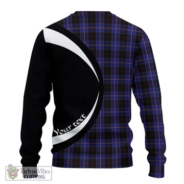 Dunlop Tartan Ugly Sweater with Family Crest Circle Style