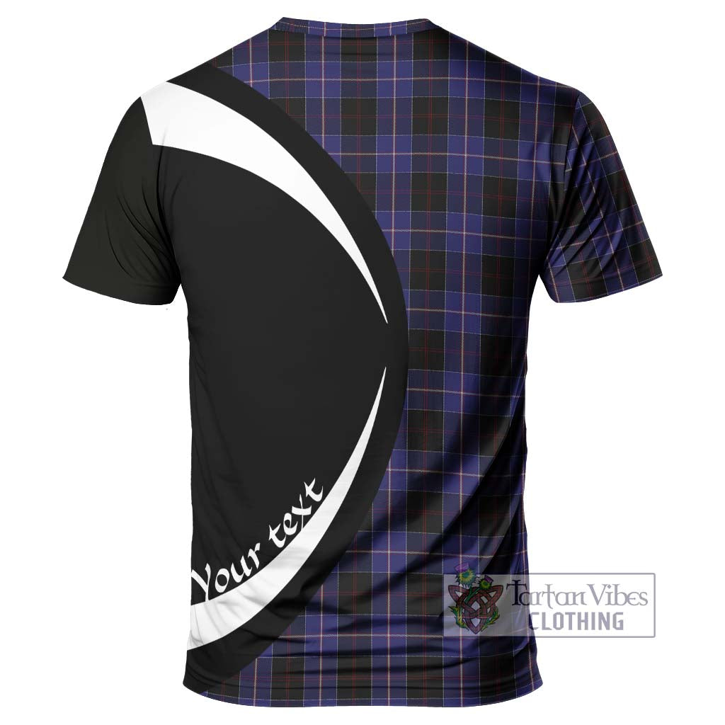 Tartan Vibes Clothing Dunlop Tartan T-Shirt with Family Crest Circle Style