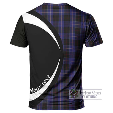 Tartan Vibes Clothing Dunlop Tartan T-Shirt with Family Crest Circle Style