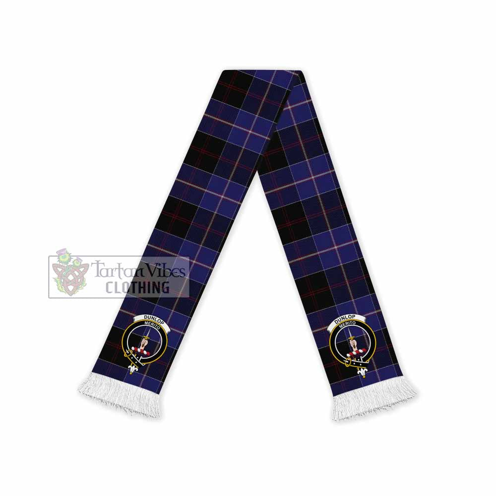Tartan Vibes Clothing Dunlop Tartan Ruffneck Scarf with Family Crest