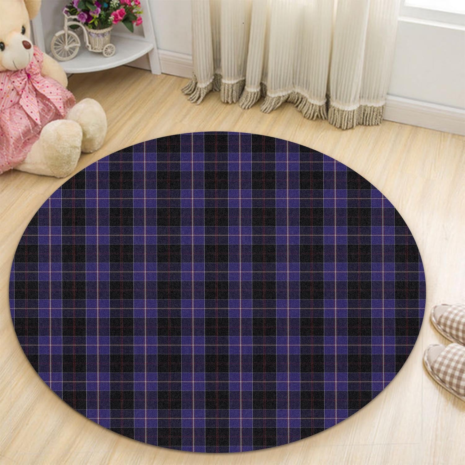 Dunlop Tartan Round Rug - Tartanvibesclothing