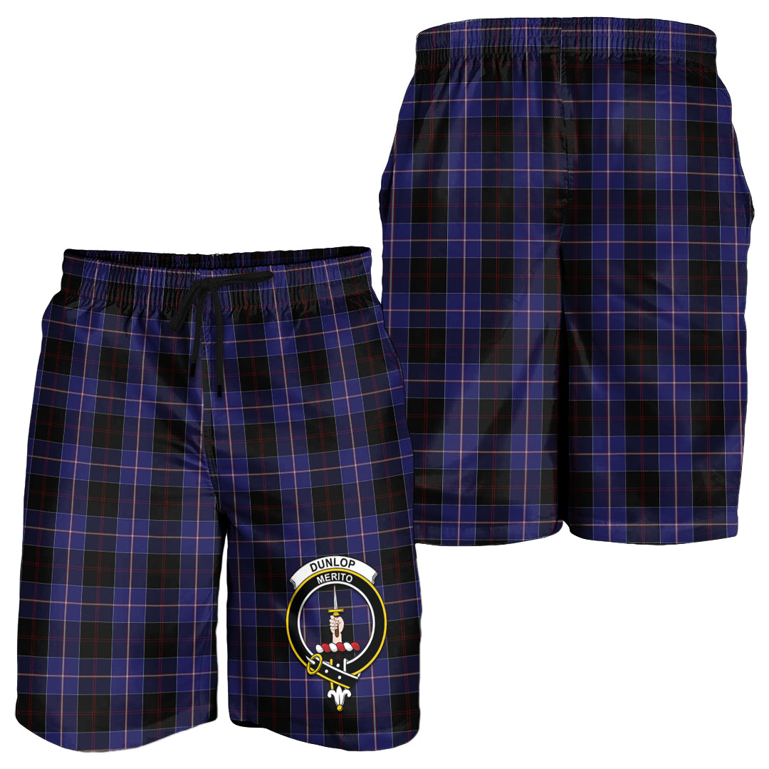 dunlop-tartan-mens-shorts-with-family-crest