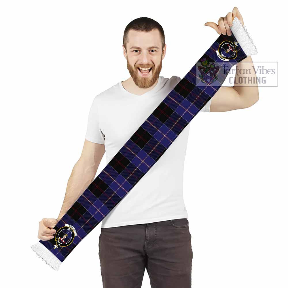 Tartan Vibes Clothing Dunlop Tartan Ruffneck Scarf with Family Crest
