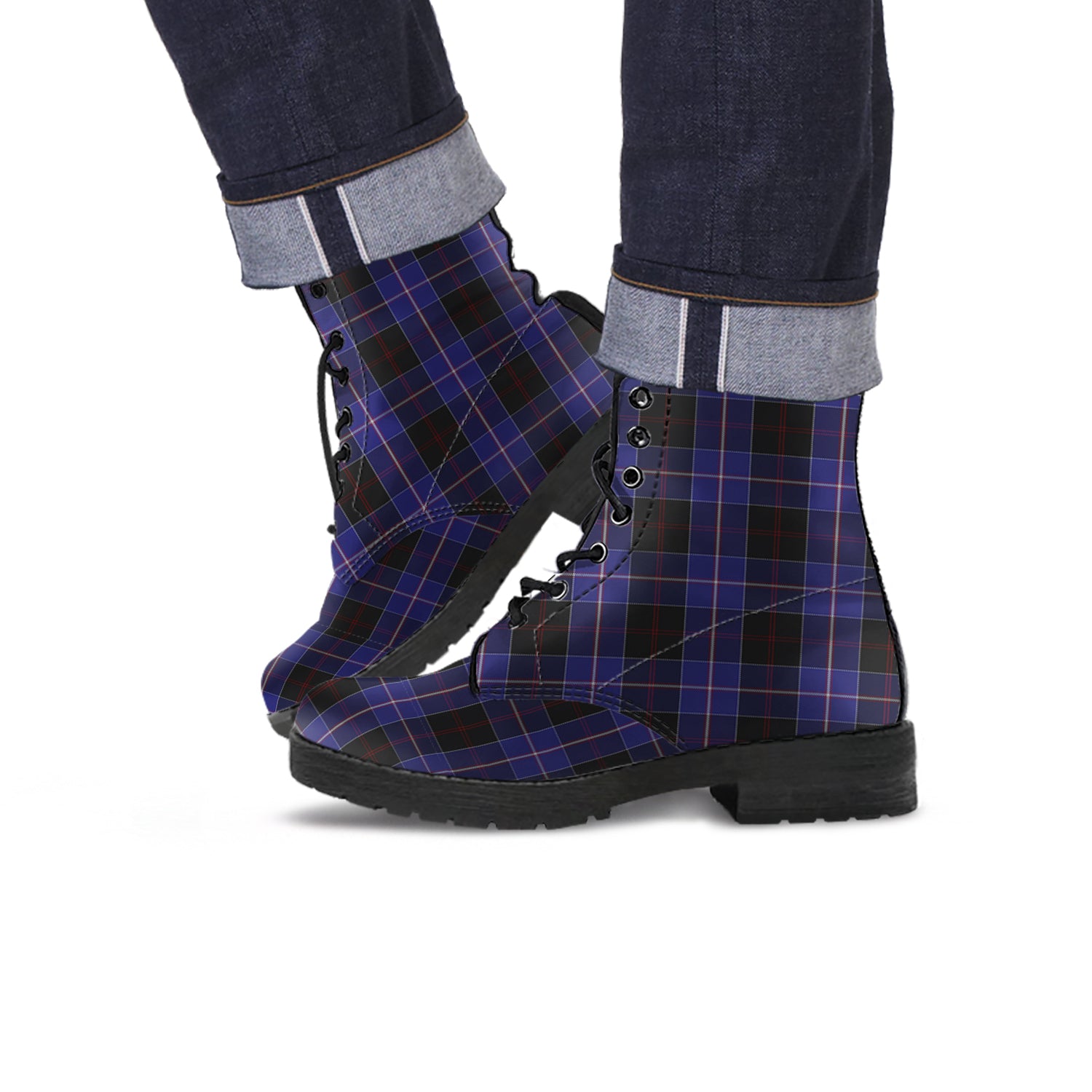 dunlop-tartan-leather-boots