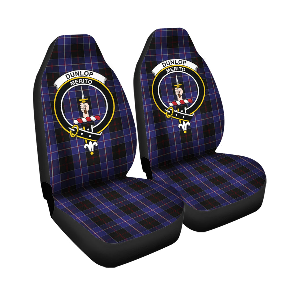 Dunlop Tartan Car Seat Cover with Family Crest - Tartanvibesclothing