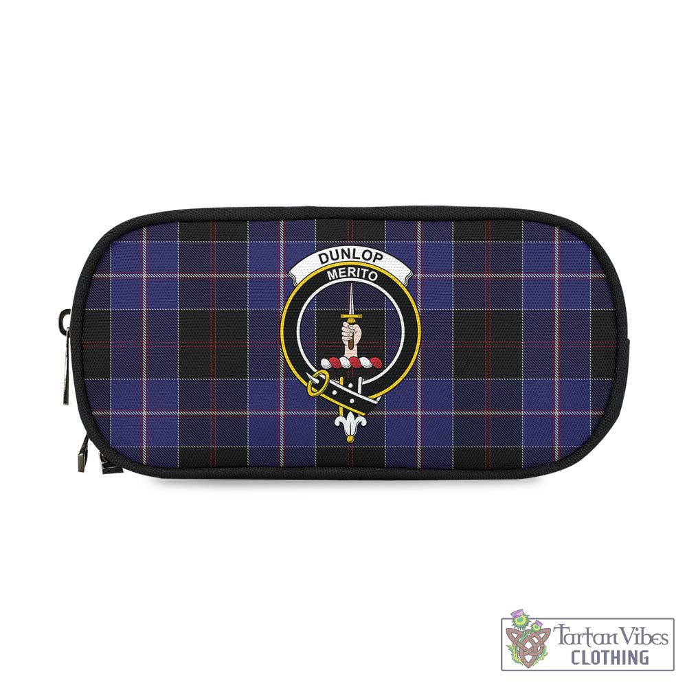 Tartan Vibes Clothing Dunlop Tartan Pen and Pencil Case with Family Crest