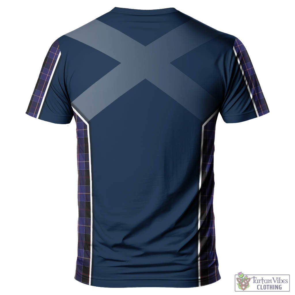 Tartan Vibes Clothing Dunlop Tartan T-Shirt with Family Crest and Lion Rampant Vibes Sport Style