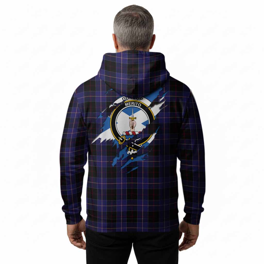 Dunlop Clan Crest In Me Tartan Hoodie Scotland Flag Style