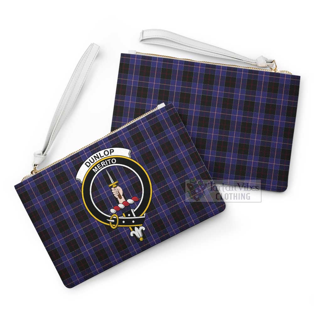 Tartan Vibes Clothing Dunlop Family Crest Tartan Clutch Bag