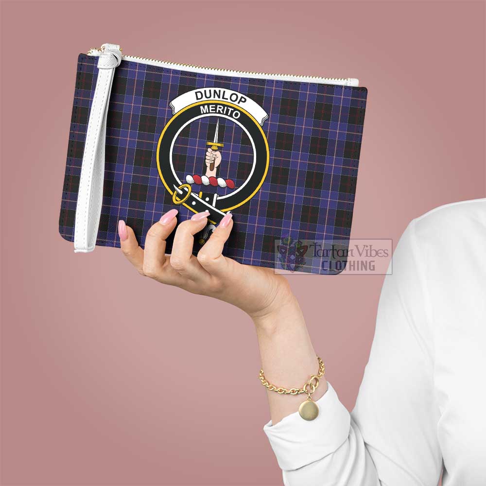 Tartan Vibes Clothing Dunlop Family Crest Tartan Clutch Bag