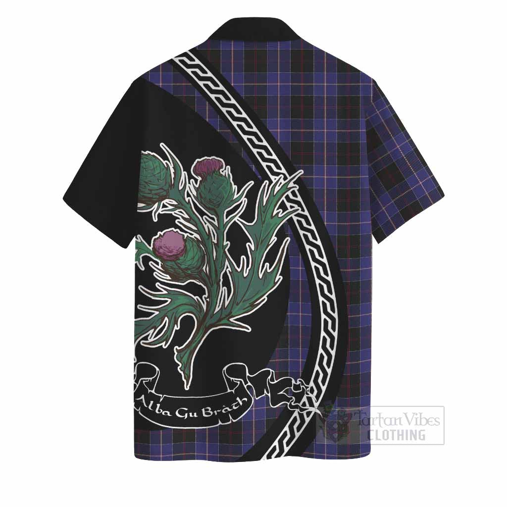 Dunlop Family Crest Tartan Hawaiian Shirt Alba Thistle Inspired - Tartan Vibes Clothing