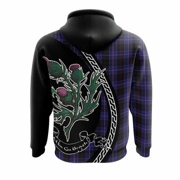 Dunlop Family Crest Tartan Hoodie Alba Thistle Inspired