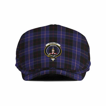 Dunlop Family Crest Tartan Jeff Cap, Tartan Flat Cap