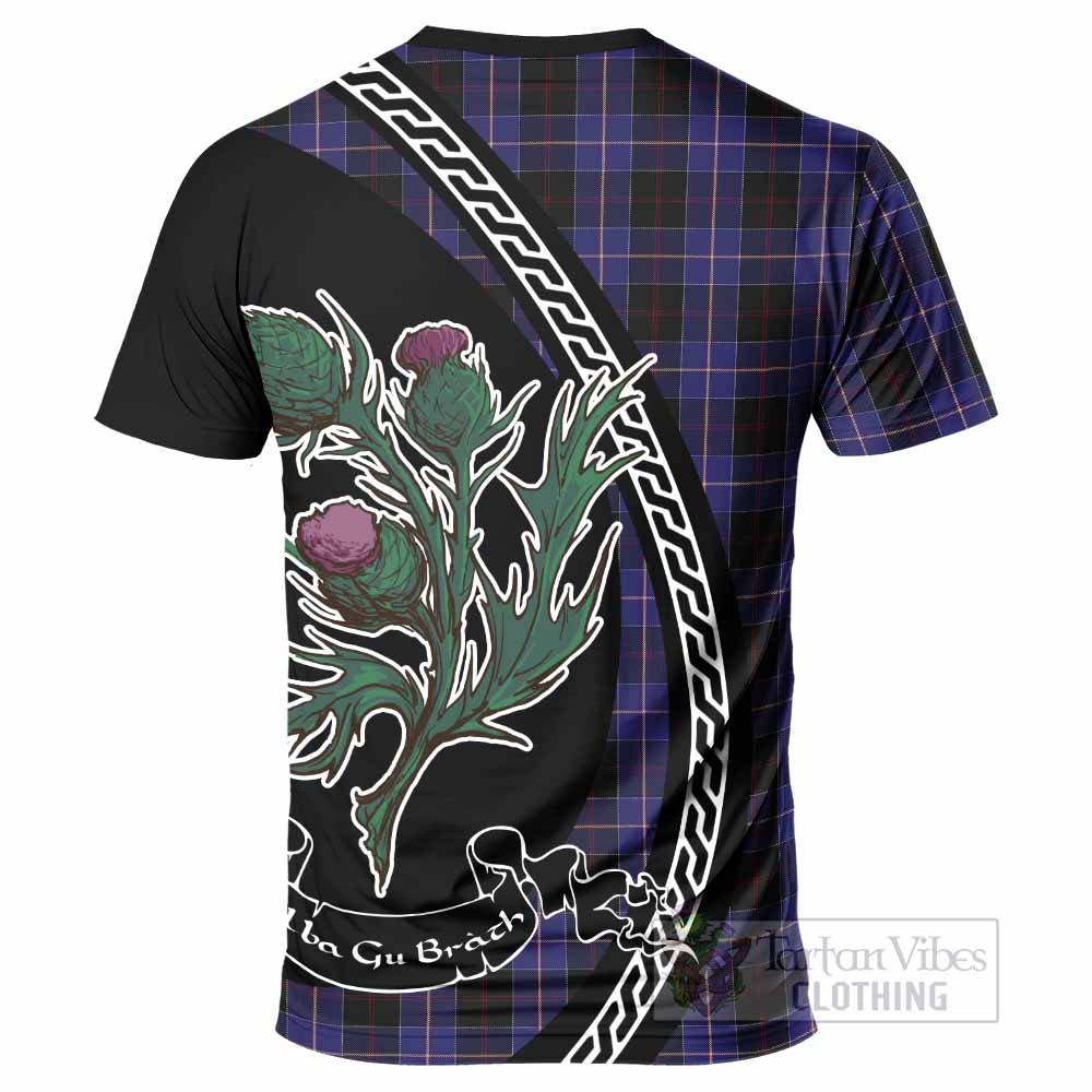 Dunlop Family Crest Tartan T-Shirt Alba Thistle Inspired - Tartan Vibes Clothing