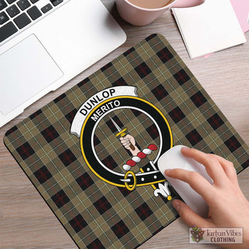 Dunlop Hunting Tartan Mouse Pad with Family Crest