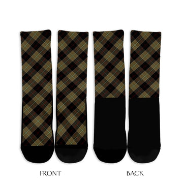 Dunlop Hunting Tartan Crew Socks Cross Tartan Style