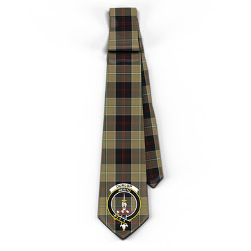 Dunlop Hunting Tartan Classic Necktie with Family Crest