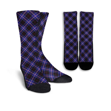 Dunlop Modern Tartan Crew Socks Cross Tartan Style