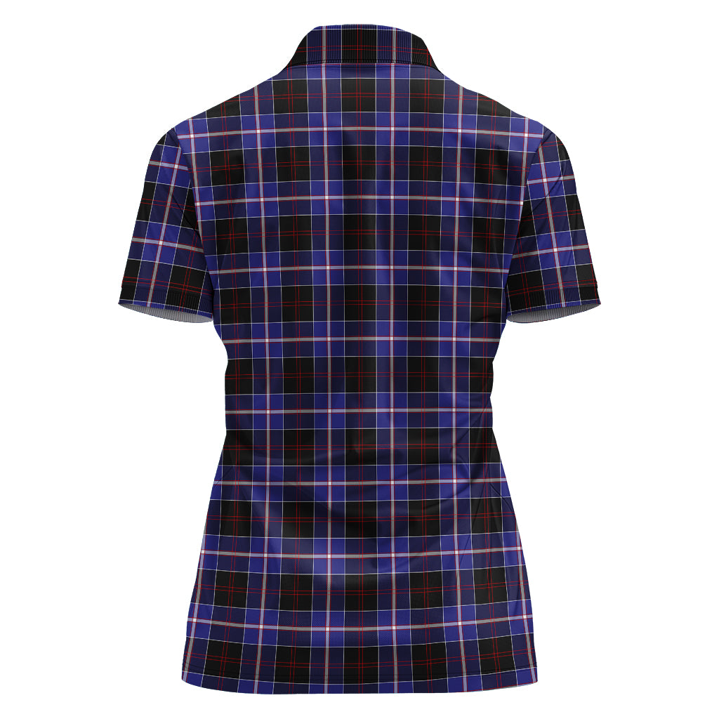 dunlop-modern-tartan-polo-shirt-with-family-crest-for-women