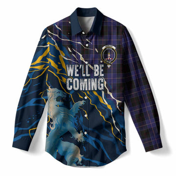 Dunlop Scotland Tartan Women Casual Shirt WC2026 Football - We'll Be Coming