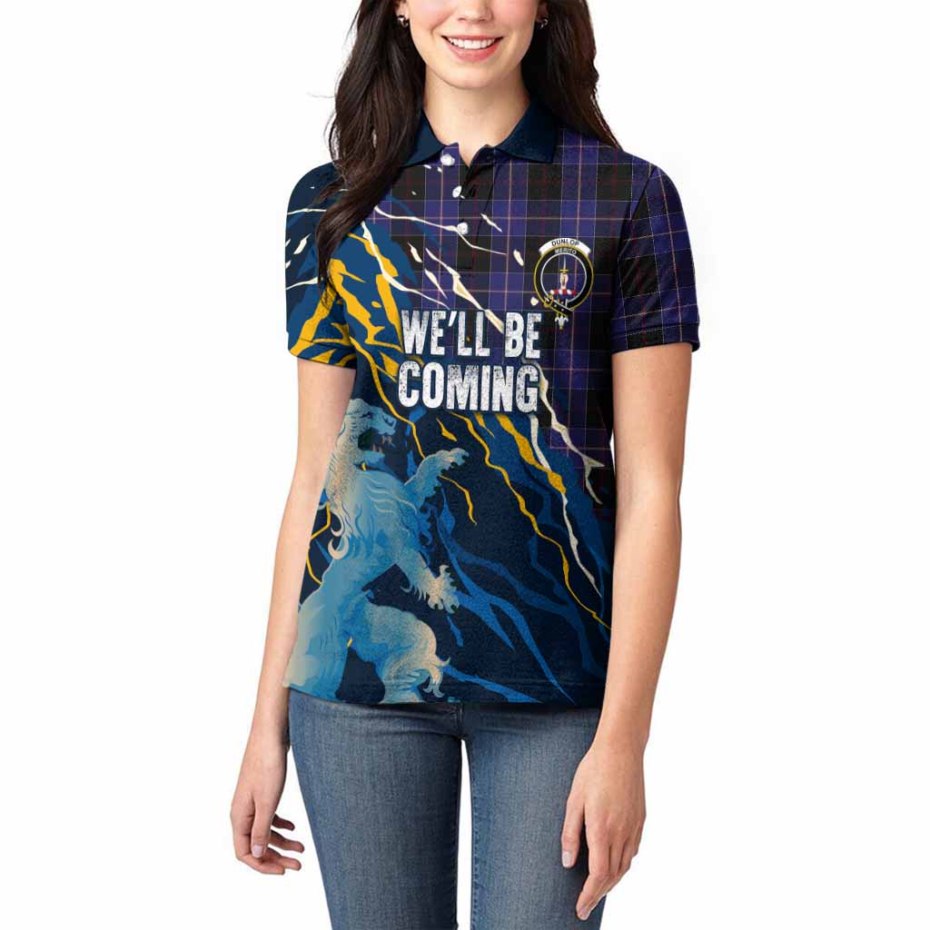Dunlop Scotland Tartan Women Polo Shirt WC2026 Football - We'll Be Coming