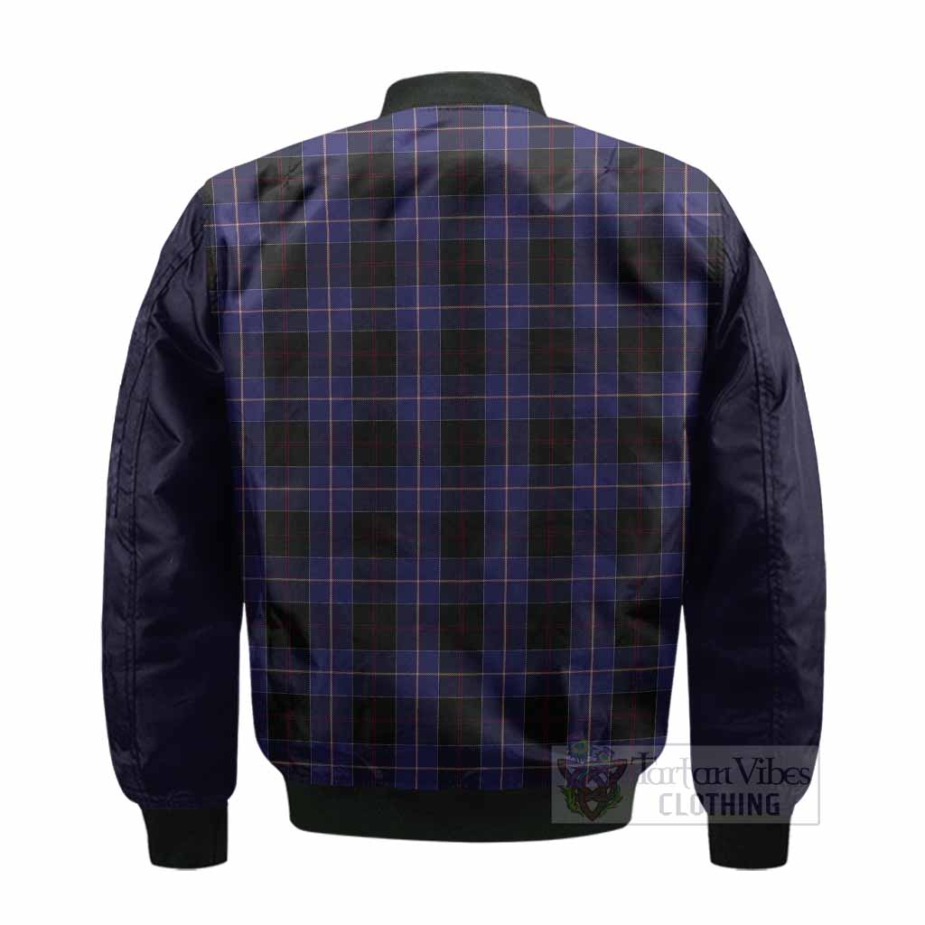 Dunlop Tartan Accent Bomber Jacket with Family Crest