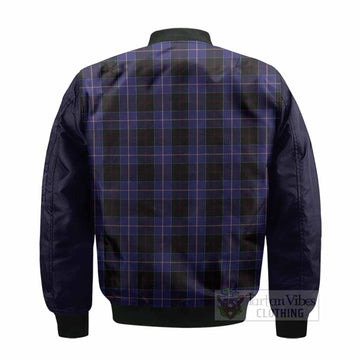 Dunlop Tartan Accent Bomber Jacket with Family Crest