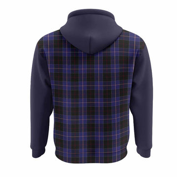 Dunlop Tartan Accent Hoodie with Family Crest