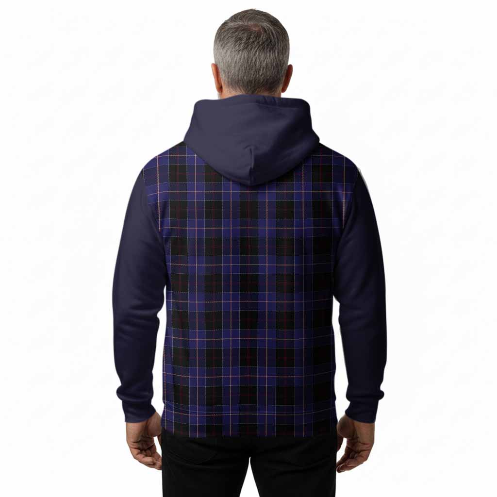 Dunlop Tartan Accent Hoodie with Family Crest