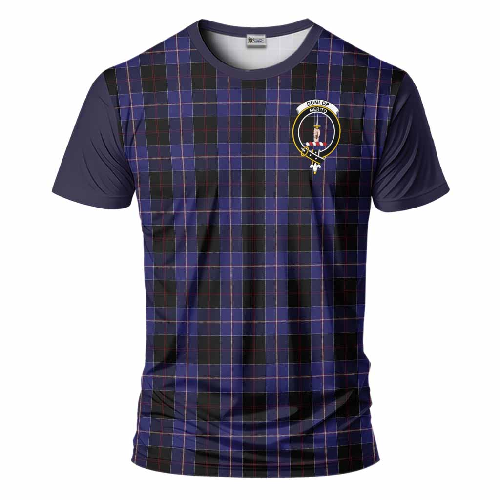 Dunlop Tartan Accent T-Shirt with Family Crest