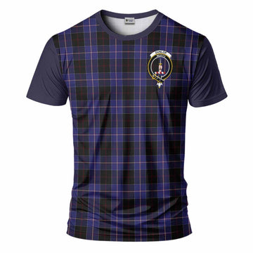 Dunlop Tartan Accent T-Shirt with Family Crest