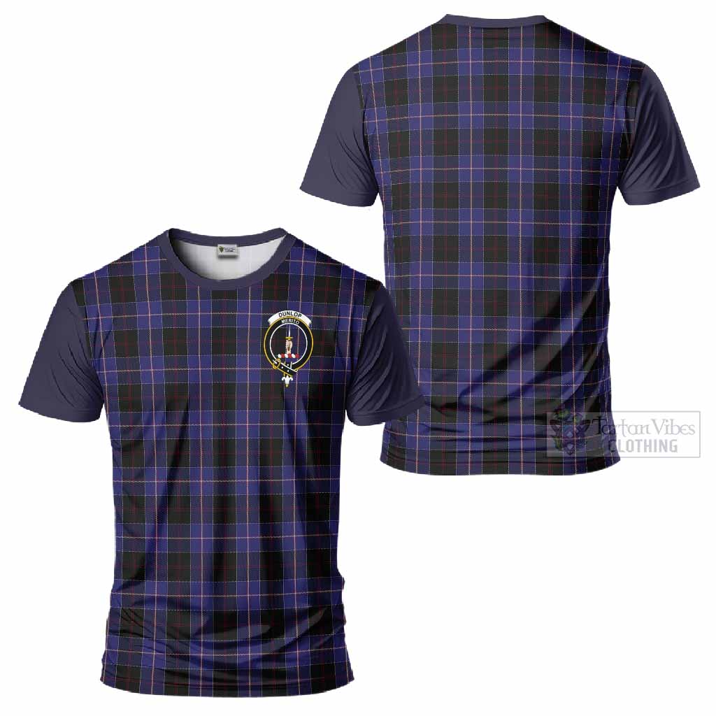 Dunlop Tartan Accent T-Shirt with Family Crest