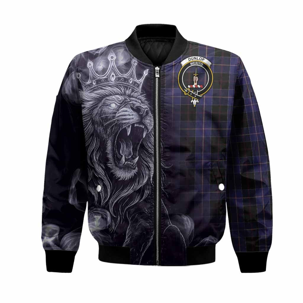 Dunlop Tartan Bomber Jacket Roaring Lion Heritage