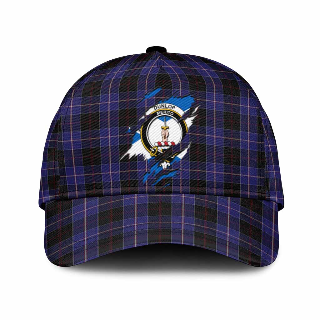 Dunlop Tartan Classic Cap with Family Crest In Me Style