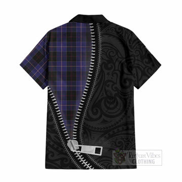 Dunlop Tartan Cotton Hawaiian Shirt New Zealand Pattern Unique Zipper Stylized