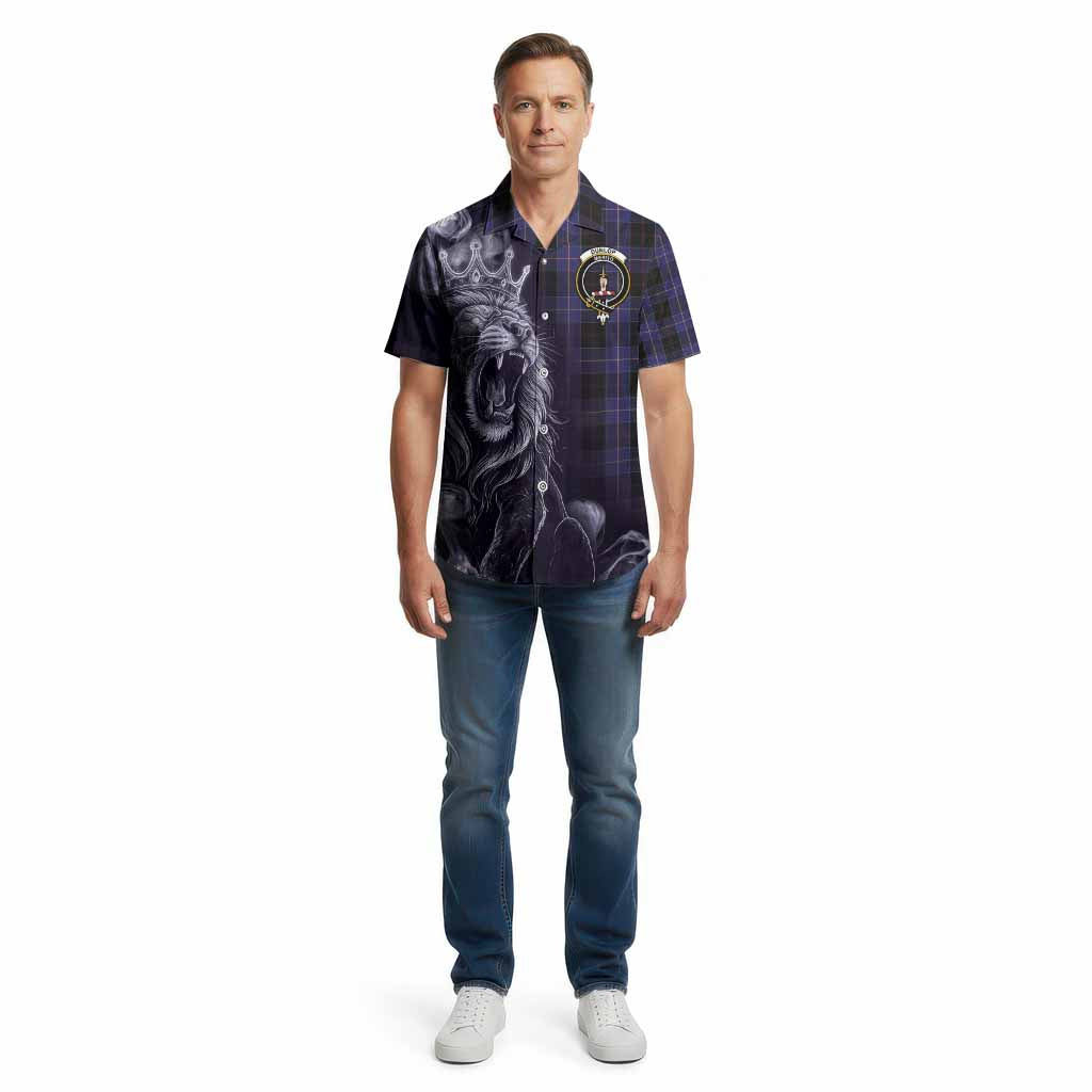 Dunlop Tartan Cotton Hawaiian Shirt Roaring Lion Heritage