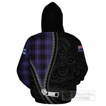 Dunlop Tartan Cotton Hoodie New Zealand Pattern Unique Zipper Stylized