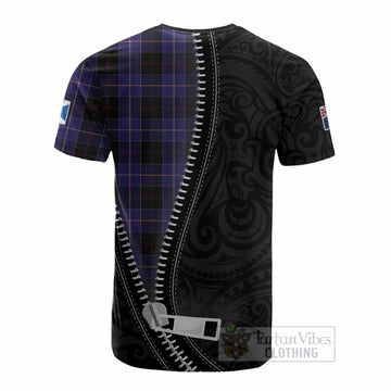 Dunlop Tartan Cotton T-shirt New Zealand Pattern Unique Zipper Stylized