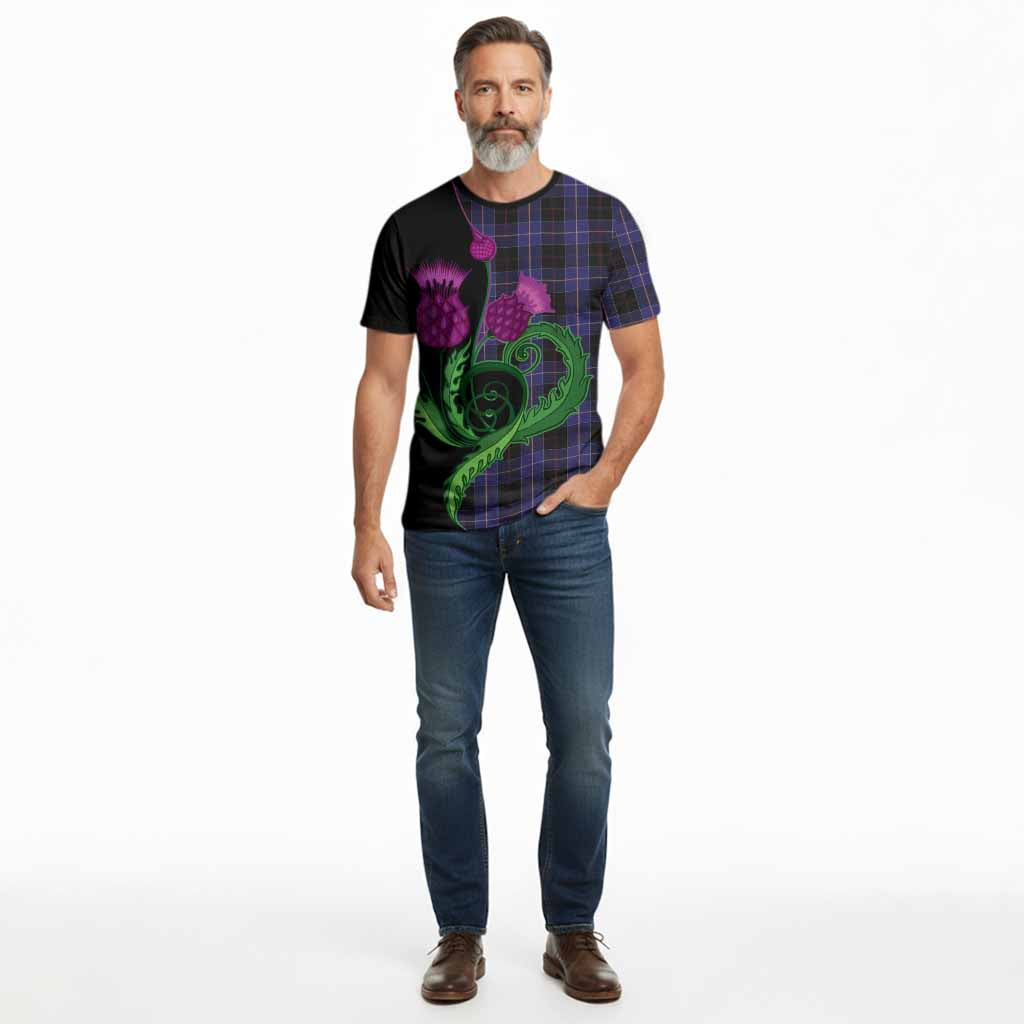 Dunlop Tartan Cotton T-shirt Traditional Scottish Thistle