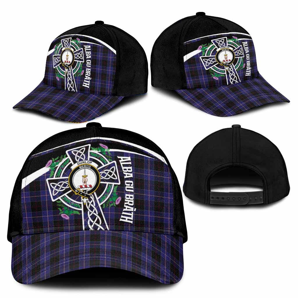 Dunlop Tartan Crest Classic Cap Scottish Thistle Celtic Cross Alba Gu Brath
