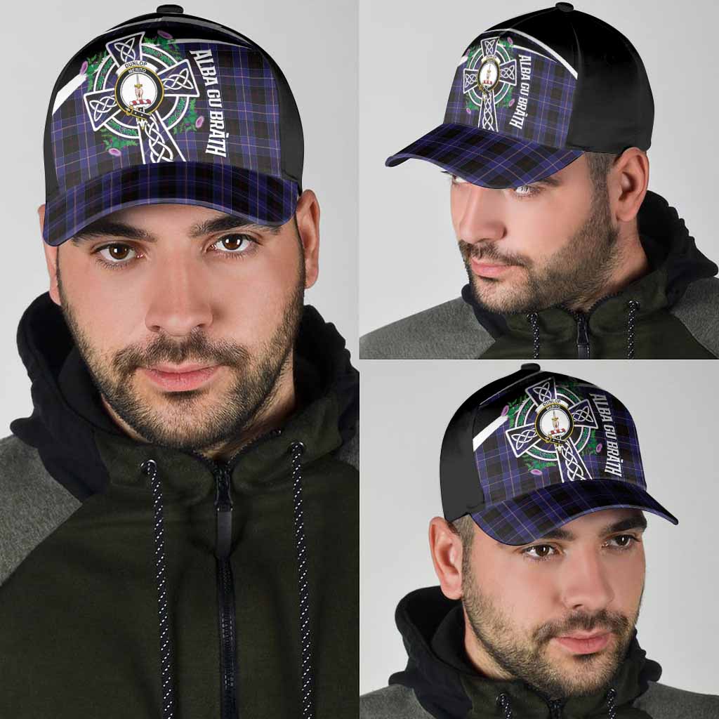 Dunlop Tartan Crest Classic Cap Scottish Thistle Celtic Cross Alba Gu Brath