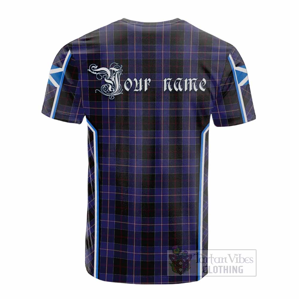 Dunlop Tartan Crest Cotton T-shirt Scotland Coat of Arm Flag Style - Tartan Vibes Clothing