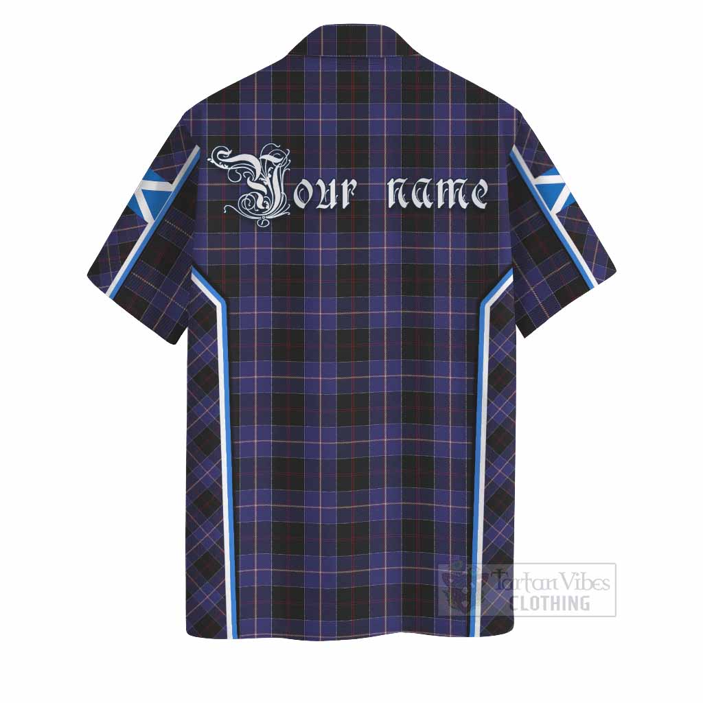 Dunlop Tartan Crest Hawaiian Shirt Scotland Coat of Arm Flag Style - Tartan Vibes Clothing