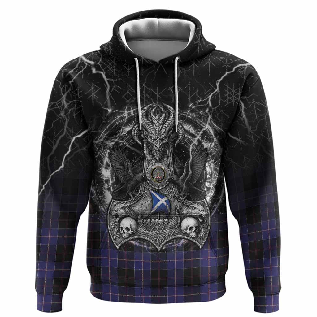 Dunlop Tartan Crest Hoodie Celtic Odin's Raven Legacy