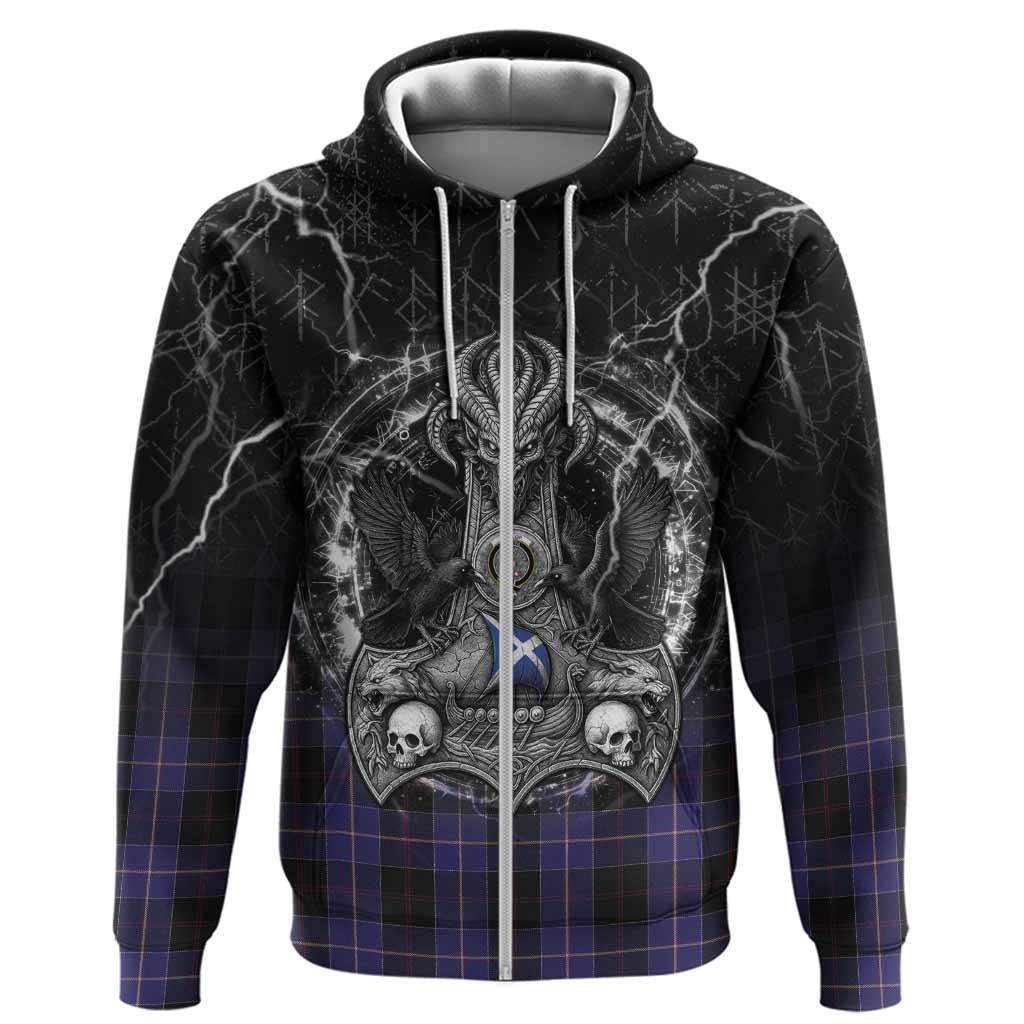 Dunlop Tartan Crest Hoodie Celtic Odin's Raven Legacy