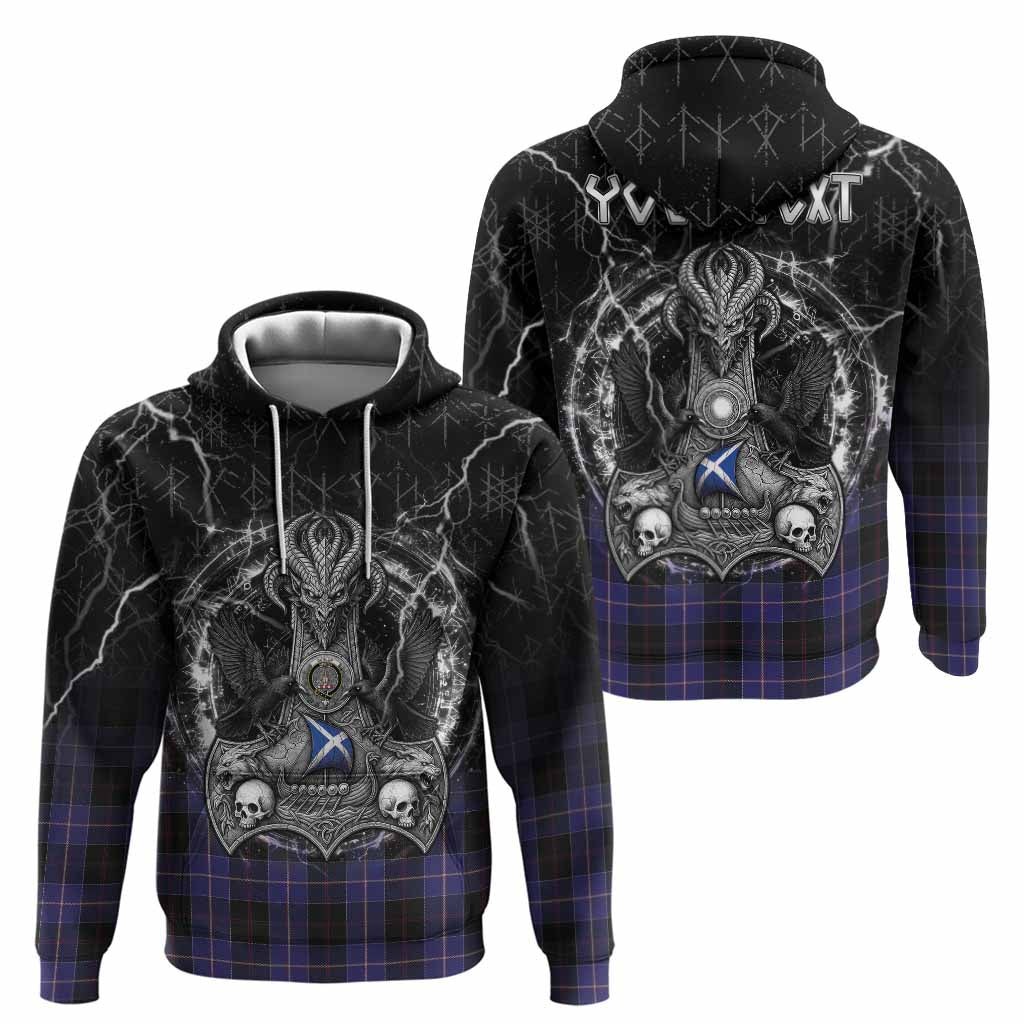 Dunlop Tartan Crest Hoodie Celtic Odin's Raven Legacy
