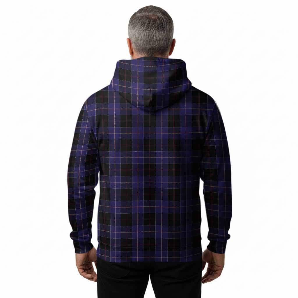 Dunlop Tartan Crest Hoodie Ferocious Lion Style