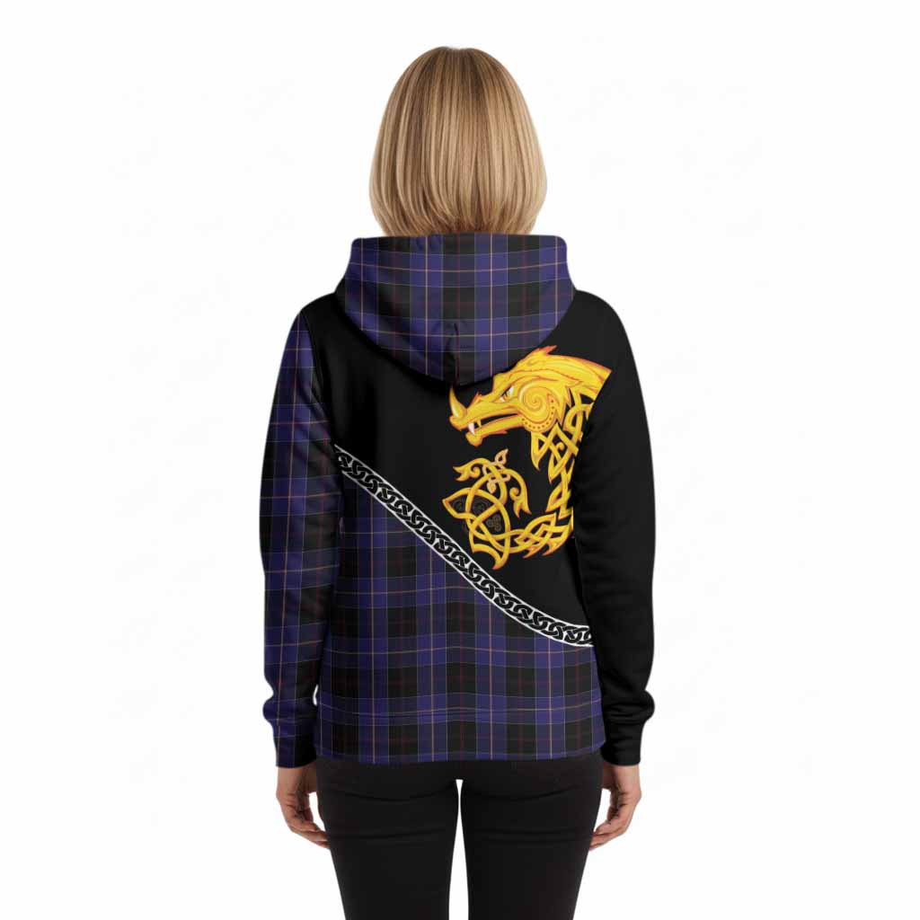 Dunlop Tartan Crest Hoodie Legendary Dragon Knot Half Style