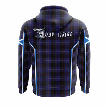 Dunlop Tartan Crest Hoodie Scotland Coat of Arm Flag Style